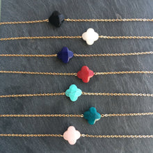 Charger l'image dans la galerie, Bracelets pierre fine fleur gold filled