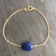 Charger l'image dans la galerie, Bracelets pierre fine ovale gold filled