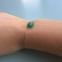 Charger l'image dans la galerie, Bracelets pierre fine ovale gold filled