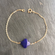 Charger l'image dans la galerie, Bracelets pierre fine fleur gold filled