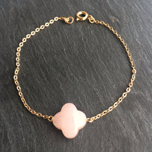 Charger l'image dans la galerie, Bracelets pierre fine fleur gold filled