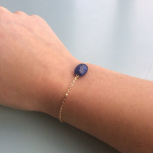 Charger l'image dans la galerie, Bracelets pierre fine ovale gold filled