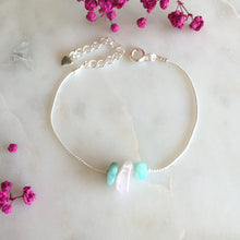 Charger l'image dans la galerie, Bracelet pierres argenté