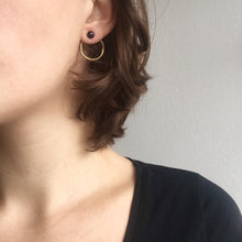 Charger l'image dans la galerie, Boucles anneau blue sand - plaqué or