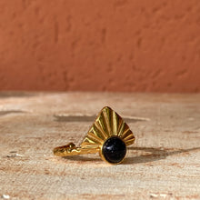 Charger l'image dans la galerie, Bague Dune plaquée or & blue sand