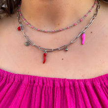 Charger l&#39;image dans la galerie, Collier piments en acier