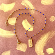 Charger l&#39;image dans la galerie, Collier astre en acier doré