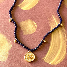 Charger l&#39;image dans la galerie, Collier ciel étoilé en acier doré