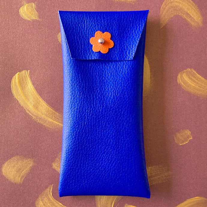 Étuis à lunettes bleu