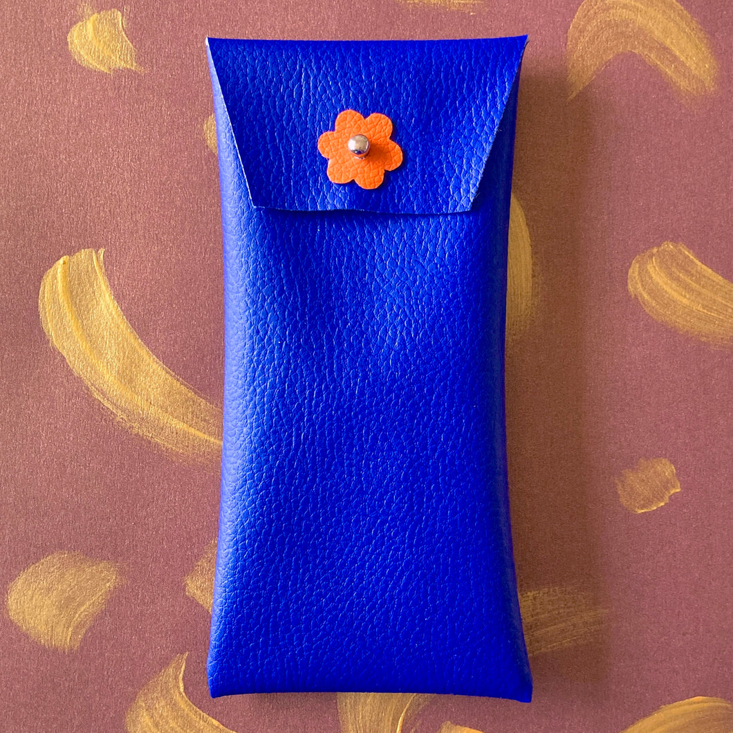 Étuis à lunettes bleu