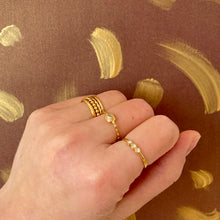 Charger l&#39;image dans la galerie, Bague Voie lactée en acier doré