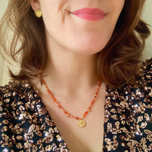 Charger l&#39;image dans la galerie, Collier fauve en acier doré