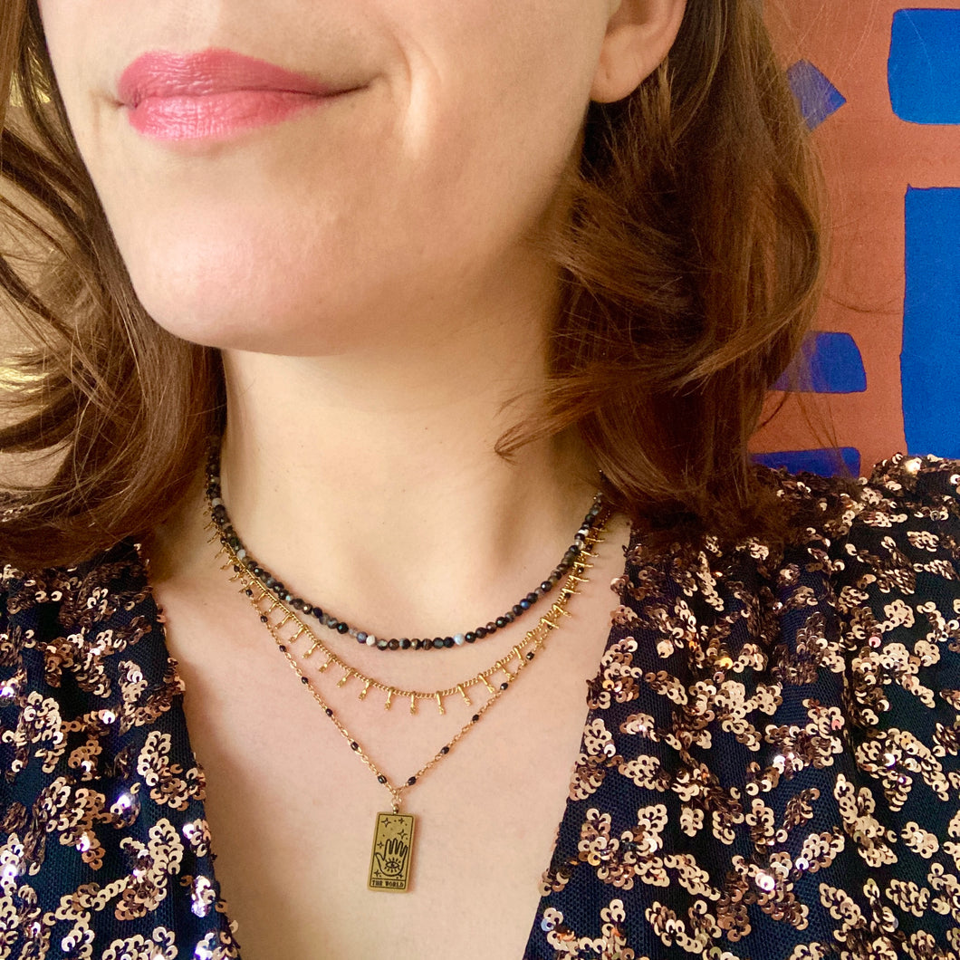 Collier trois rangs nébuleuse