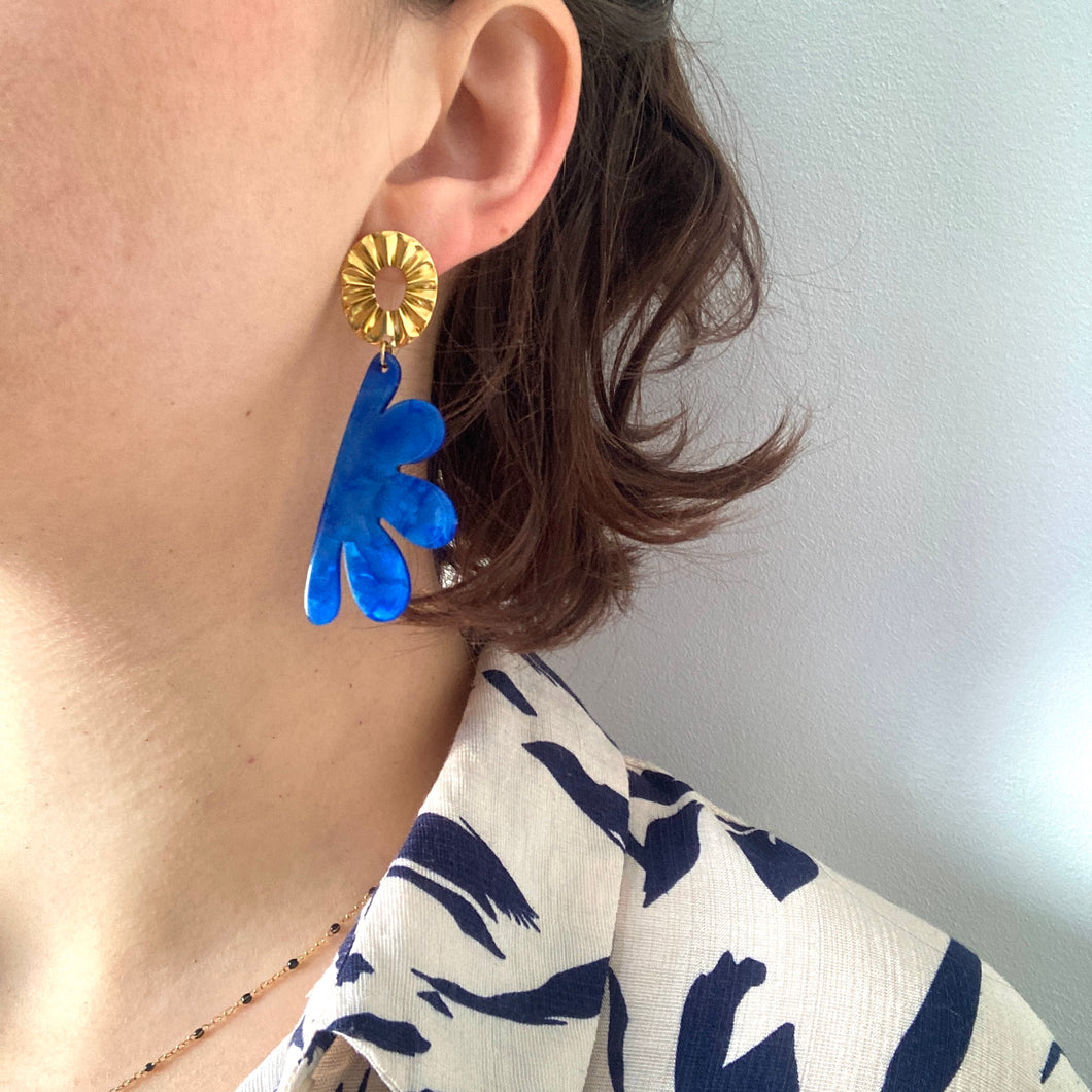 Boucles Daphné bleues