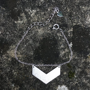 Bracelet triangle argenté