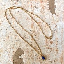 Charger l&#39;image dans la galerie, Collier Lapis lazuli plaqué or