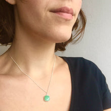 Charger l&#39;image dans la galerie, Collier chrysoprase argent